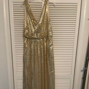 Sequin Maxi Evening Dress